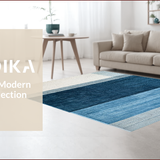 Ultra Soft Area Rug, Non Slip, Stain Resistant, Washable Area Rugs for Living Room, Bedroom, Trendy Cozy Shaggy Aesthetic(Blue)