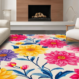 Lively Abstract Botanical Display(White)