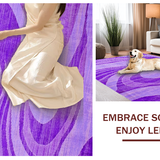 Ultra Soft Area Rug, Non Slip, Stain Resistant, Washable Area Rugs for Living Room, Bedroom, Vibrant Tie-Dye Colorful Aesthetic(Purple)