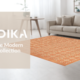Elegant Vibrant Geometric Motif(Beige)