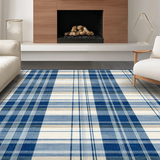 Classic Earth Toned Checker Design(Blue)
