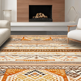 Ultra Soft Area Rug, Non Slip, Stain Resistant, Washable Area Rugs for Living Room, Bedroom, Whimsical Soft-Toned Decorative Piece(Orange)