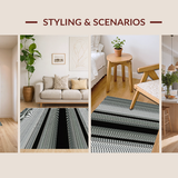 Classic Farmhouse Striped Aesthetic(Black)