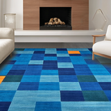 Striking Minimalist Linear Art(Blue)