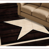 Ultra Soft Area Rug, Non Slip, Stain Resistant, Washable Area Rugs for Living Room, Bedroom, Elegant Earthy Textured Motif(Brown)