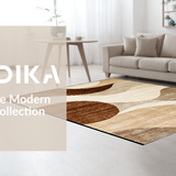 Ultra Soft Area Rug, Non Slip, Stain Resistant, Washable Area Rugs for Living Room, Bedroom, Rustic Warm Neutral Motifs(Beige)