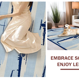 Vibrant Square Shape Decorative(Blue)
