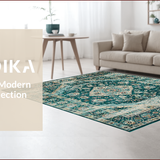 Chic Distressed Oceanic Motif(Blue)