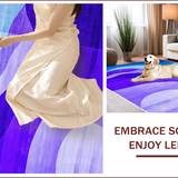 Ultra Soft Area Rug, Non Slip, Stain Resistant, Washable Area Rugs for Living Room, Bedroom, Chic Ombre Gradient Harmony(Purple)