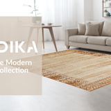 Ultra Soft Area Rug, Non Slip, Stain Resistant, Washable Area Rugs for Living Room, Bedroom, Elegant Warm Neutral Weave(Beige)