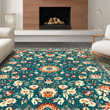 Cozy Artistic Flower Fantasy(Blue)