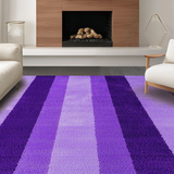 Ultra Soft Area Rug, Non Slip, Stain Resistant, Washable Area Rugs for Living Room, Bedroom, Whimsical Purple Plush Delight(Purple)