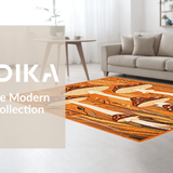 Ultra Soft Area Rug, Non Slip, Stain Resistant, Washable Area Rugs for Living Room, Bedroom, Youthful Cheerful Bath Mat(Brown)