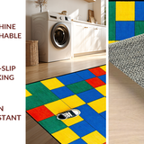 Ultra Soft Area Rug, Non Slip, Stain Resistant, Washable Area Rugs for Living Room, Bedroom, Youthful Engaging Play Space Decor(Yellow)