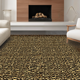 Sophisticated Shaggy Nature Inspired Decor(Black)