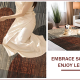 Ultra Soft Area Rug, Non Slip, Stain Resistant, Washable Area Rugs for Living Room, Bedroom, Rustic Cow Print Living Room Rug(Brown)