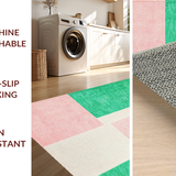 Ultra Soft Area Rug, Non Slip, Stain Resistant, Washable Area Rugs for Living Room, Bedroom, Modern Brightly Colored Wonderland(Green)