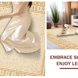 Sophisticated Beige Tiled Motif(Beige)