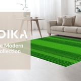 Ultra Soft Area Rug, Non Slip, Stain Resistant, Washable Area Rugs for Living Room, Bedroom, Unique Animal Imprint Soft Touch(Green)