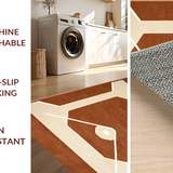 Ultra Soft Area Rug, Non Slip, Stain Resistant, Washable Area Rugs for Living Room, Bedroom, Charming Wooden Texture Aesthetic(Brown)