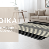 Bold Striped Checkerboard Fusion(Beige)