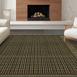 Ultra Soft Area Rug, Non Slip, Stain Resistant, Washable Area Rugs for Living Room, Bedroom, Artisan Crafted Gold Dynamics(Gold)