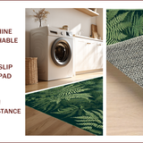 Ultra Soft Area Rug, Non Slip, Stain Resistant, Washable Area Rugs for Living Room, Bedroom, Rustic Sage Green Woodcut Aesthetic(Green)