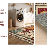 Ultra Soft Area Rug, Non Slip, Stain Resistant, Washable Area Rugs for Living Room, Bedroom, Rustic Trout Entryway Braided Jute Rug(Beige)