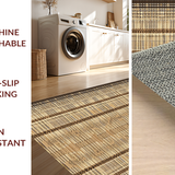 Ultra Soft Area Rug, Non Slip, Stain Resistant, Washable Area Rugs for Living Room, Bedroom, Sophisticated Textured Nature Theme(Beige)
