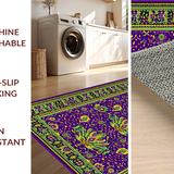 Ultra Soft Area Rug, Non Slip, Stain Resistant, Washable Area Rugs for Living Room, Bedroom, Seasonal Abstract Festive Aesthetic(Purple)
