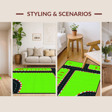 Interactive Racing Scene Illustration(Green)