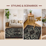 Sophisticated Linear Geometric Appeal(Black)