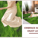Ultra Soft Area Rug, Non Slip, Stain Resistant, Washable Area Rugs for Living Room, Bedroom, Boho Leaf Shaggy(Green)