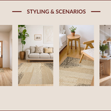 Ultra Soft Area Rug, Non Slip, Stain Resistant, Washable Area Rugs for Living Room, Bedroom, Nature-Inspired Safari Animal Print(Beige)