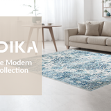 Contemporary Floral Symmetry Concept(Blue)