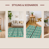 Ultra Soft Area Rug, Non Slip, Stain Resistant, Washable Area Rugs for Living Room, Bedroom, Retro Greek Key Meander(Beige)