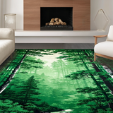 Artistic Abstract Tree Silhouettes(Green)