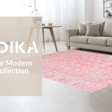 Ultra Soft Area Rug, Non Slip, Stain Resistant, Washable Area Rugs for Living Room, Bedroom, Dainty Pink Bow Design Accent Carpet for Charming Appeal(Pink)