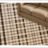 Ultra Soft Area Rug, Non Slip, Stain Resistant, Washable Area Rugs for Living Room, Bedroom, Contemporary Soft Tiled Motif(Beige)