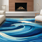 Chic Oceanic Swirl Design(Blue)