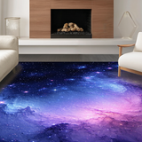 Ultra Soft Area Rug, Non Slip, Stain Resistant, Washable Area Rugs for Living Room, Bedroom, Vivid Celestial Artistry Display(Purple)
