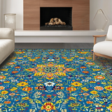 Eclectic Colorful Medallion Motif(Blue)