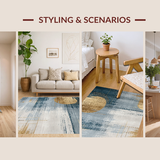 Chic Minimalist Distorted Shapes(Blue)