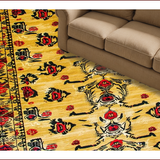 Ultra Soft Area Rug, Non Slip, Stain Resistant, Washable Area Rugs for Living Room, Bedroom, Ethnic Yellow Tiger Aesthetic(Beige)