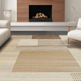 Ultra Soft Area Rug, Non Slip, Stain Resistant, Washable Area Rugs for Living Room, Bedroom, Contemporary Soft Natural Palette(Beige)