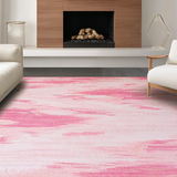 Ultra Soft Area Rug, Non Slip, Stain Resistant, Washable Area Rugs for Living Room, Bedroom, Modern Dreamy Gradient Finish(Pink)