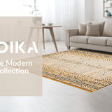 Ultra Soft Area Rug, Non Slip, Stain Resistant, Washable Area Rugs for Living Room, Bedroom, Lively Distinctive Western Aesthetic(Beige)