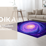Ultra Soft Area Rug, Non Slip, Stain Resistant, Washable Area Rugs for Living Room, Bedroom, Radiant Colorful Constellation Layout(Purple)