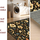 Minimalist Floral Elegance in Black(Black)