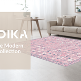 Ultra Soft Area Rug, Non Slip, Stain Resistant, Washable Area Rugs for Living Room, Bedroom, Vibrant Imaginative Play Space(Pink)